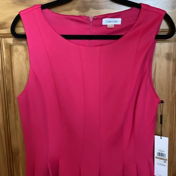NWT - Pink Calvin Klein Dress - size 12 - Picture 5 of 8